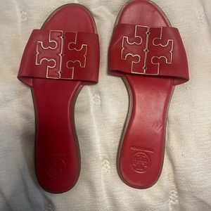 Tory Burch red sandals